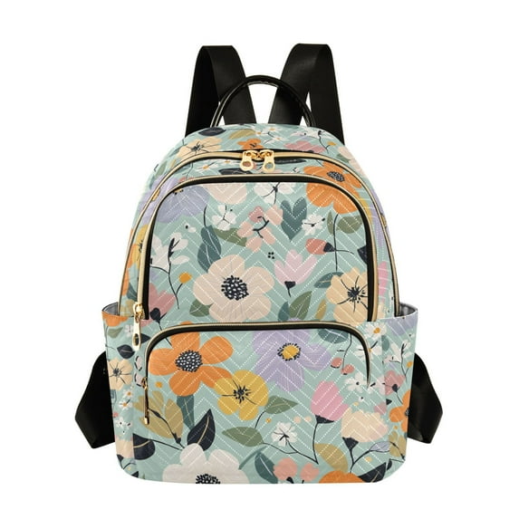 FORMRS Mini Backpack Purse for Women Travel Daypack Casual Shoulder Bag, Floral Pattern