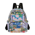thumbnail image 1 of FORMRS Mini Backpack Purse for Women Quilted Travel Daypack Casual Shoulder Bag, Floral Window, 1 of 7