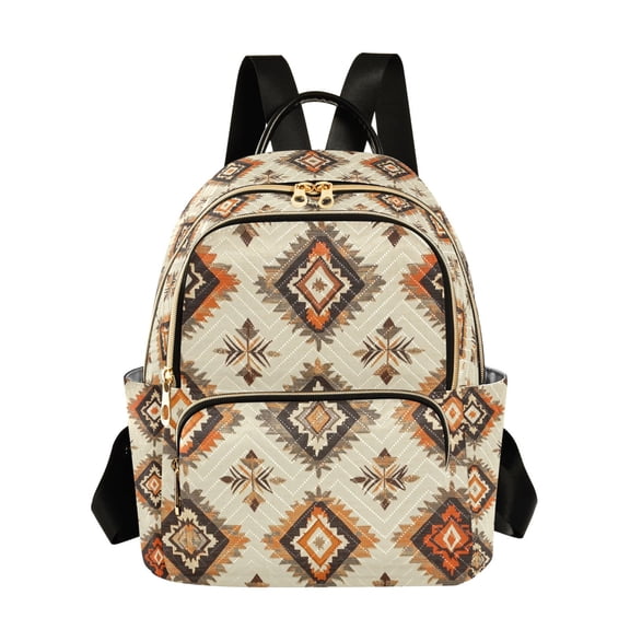 FORMRS Mini Backpack Purse for Women Travel Daypack Casual Shoulder Bag, Geometric Designs