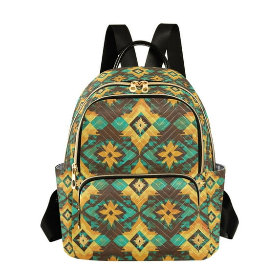 FORMRS Mini Backpack Purse for Women Travel Daypack Casual Shoulder Bag, Geometric Patterns
