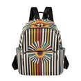 thumbnail image 1 of FORMRS Mini Backpack Purse for Women Quilted Travel Daypack Casual Shoulder Bag, Geometric Stripes, 1 of 7