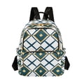thumbnail image 1 of FORMRS Mini Backpack Purse for Women Quilted Travel Daypack Casual Shoulder Bag, Gold Geometric Pattern, 1 of 7