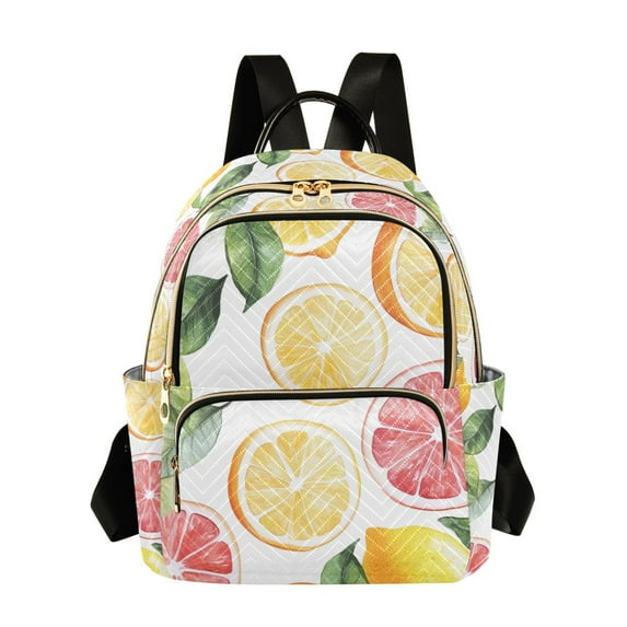 FORMRS Mini Backpack Purse for Women Travel Daypack Casual Shoulder Bag, Grapefruit Slices