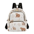 thumbnail image 1 of FORMRS Mini Backpack Purse for Women Quilted Travel Daypack Casual Shoulder Bag, Gray Bears, 1 of 7