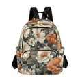 thumbnail image 1 of FORMRS Mini Backpack Purse for Women Travel Daypack Casual Shoulder Bag, Gray Floral Pattern, 1 of 7