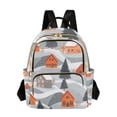 thumbnail image 1 of FORMRS Mini Backpack Purse for Women Travel Daypack Casual Shoulder Bag, Gray Snow Houses, 1 of 7