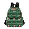 thumbnail image 1 of FORMRS Mini Backpack Purse for Women Travel Daypack Casual Shoulder Bag, Green Christmas Trees, 1 of 7