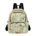 thumbnail image 1 of FORMRS Mini Backpack Purse for Women Travel Daypack Casual Shoulder Bag, Green Floral Pattern, 1 of 7