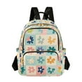 thumbnail image 1 of FORMRS Mini Backpack Purse for Women Quilted Travel Daypack Casual Shoulder Bag, Green Floral, 1 of 7