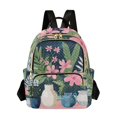thumbnail image 1 of FORMRS Mini Backpack Purse for Women Travel Daypack Casual Shoulder Bag, Green Floral, 1 of 7