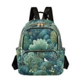 thumbnail image 1 of FORMRS Mini Backpack Purse for Women Travel Daypack Casual Shoulder Bag, Green Forest Pattern, 1 of 7