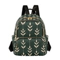 thumbnail image 1 of FORMRS Mini Backpack Purse for Women Travel Daypack Casual Shoulder Bag, Green Plants, 1 of 7