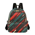 thumbnail image 1 of FORMRS Mini Backpack Purse for Women Travel Daypack Casual Shoulder Bag, Green Stars Abstract, 1 of 7