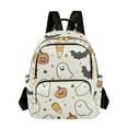 thumbnail image 1 of FORMRS Mini Backpack Purse for Women Travel Daypack Casual Shoulder Bag, Halloween Happy Ghosts, 1 of 7