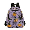 thumbnail image 1 of FORMRS Mini Backpack Purse for Women Travel Daypack Casual Shoulder Bag, Halloween Pumpkin, 1 of 7