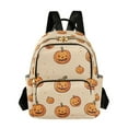 thumbnail image 1 of FORMRS Mini Backpack Purse for Women Travel Daypack Casual Shoulder Bag, Halloween Pumpkins Pattern, 1 of 7