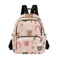 thumbnail image 1 of FORMRS Mini Backpack Purse for Women Travel Daypack Casual Shoulder Bag, Hand Drawn Cups, 1 of 7