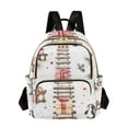 thumbnail image 1 of FORMRS Mini Backpack Purse for Women Quilted Travel Daypack Casual Shoulder Bag, Holiday Train, 1 of 7