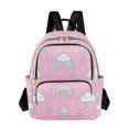 thumbnail image 1 of FORMRS Mini Backpack Purse for Women Quilted Travel Daypack Casual Shoulder Bag, Ice Cream Rainbow Pattern, 1 of 7