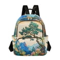 thumbnail image 1 of FORMRS Mini Backpack Purse for Women Quilted Travel Daypack Casual Shoulder Bag, Large Pine Tree, 1 of 7
