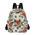 thumbnail image 1 of FORMRS Mini Backpack Purse for Women Travel Daypack Casual Shoulder Bag, Large Red Floral Pattern, 1 of 7
