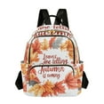 thumbnail image 1 of FORMRS Mini Backpack Purse for Women Travel Daypack Casual Shoulder Bag, Leaves Pattern, 1 of 7