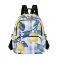 thumbnail image 1 of FORMRS Mini Backpack Purse for Women Travel Daypack Casual Shoulder Bag, Light Blue Lemon, 1 of 7