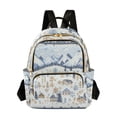 thumbnail image 1 of FORMRS Mini Backpack Purse for Women Travel Daypack Casual Shoulder Bag, Light Blue Mountain, 1 of 7