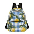 thumbnail image 1 of FORMRS Mini Backpack Purse for Women Travel Daypack Casual Shoulder Bag, Light Blue Plaid, 1 of 7