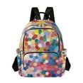 thumbnail image 1 of FORMRS Mini Backpack Purse for Women Travel Daypack Casual Shoulder Bag, Light Colorful Circles, 1 of 7