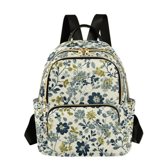 FORMRS Mini Backpack Purse for Women Travel Daypack Casual Shoulder Bag, Light Floral