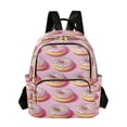 thumbnail image 1 of FORMRS Mini Backpack Purse for Women Travel Daypack Casual Shoulder Bag, Light Pink Doughnuts, 1 of 7