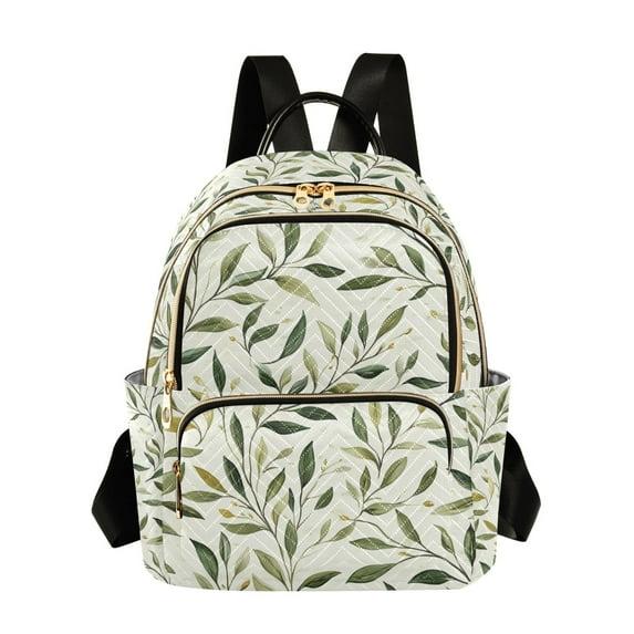 FORMRS Mini Backpack Purse for Women Travel Daypack Casual Shoulder Bag, Lush Greenery