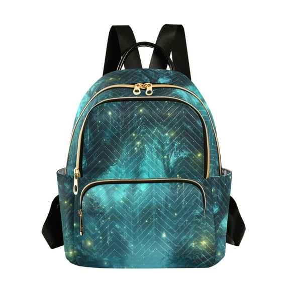 FORMRS Mini Backpack Purse for Women Travel Daypack Casual Shoulder Bag, Magical Forest