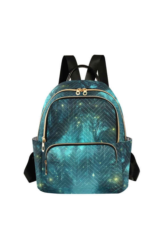 Mini Backpack Purse for Women Quilted Travel Daypack Casual Shoulder Bag, Magical Forest
