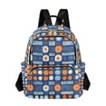 thumbnail image 1 of FORMRS Mini Backpack Purse for Women Travel Daypack Casual Shoulder Bag, Modern Color Circle, 1 of 7