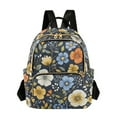 thumbnail image 1 of FORMRS Mini Backpack Purse for Women Travel Daypack Casual Shoulder Bag, Navy Floral Pattern, 1 of 7
