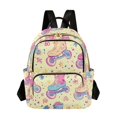 thumbnail image 1 of FORMRS Mini Backpack Purse for Women Travel Daypack Casual Shoulder Bag, Neon Skates, 1 of 7