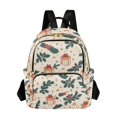 thumbnail image 1 of FORMRS Mini Backpack Purse for Women Travel Daypack Casual Shoulder Bag, Orange Christmas Gift Pattern, 1 of 7
