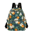 thumbnail image 1 of FORMRS Mini Backpack Purse for Women Quilted Travel Daypack Casual Shoulder Bag, Orange Fruit, 1 of 7