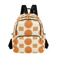 thumbnail image 1 of FORMRS Mini Backpack Purse for Women Quilted Travel Daypack Casual Shoulder Bag, Orange Geometric Pattern, 1 of 7