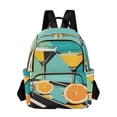 thumbnail image 1 of FORMRS Mini Backpack Purse for Women Travel Daypack Casual Shoulder Bag, Orange Glasses, 1 of 7
