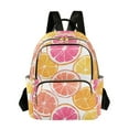 thumbnail image 1 of FORMRS Mini Backpack Purse for Women Quilted Travel Daypack Casual Shoulder Bag, Orange Grapefruit Slices, 1 of 7