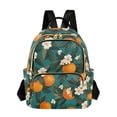 thumbnail image 1 of FORMRS Mini Backpack Purse for Women Travel Daypack Casual Shoulder Bag, Orange Leaves, 1 of 7