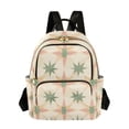 thumbnail image 1 of FORMRS Mini Backpack Purse for Women Quilted Travel Daypack Casual Shoulder Bag, Pastel Beige Geometric, 1 of 7