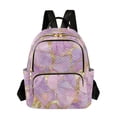 thumbnail image 1 of FORMRS Mini Backpack Purse for Women Travel Daypack Casual Shoulder Bag, Pastel Pink Marble Pattern, 1 of 7