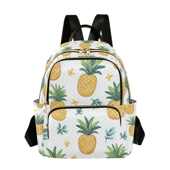 FORMRS Mini Backpack Purse for Women Travel Daypack Casual Shoulder Bag, Pineapple
