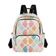 thumbnail image 1 of FORMRS Mini Backpack Purse for Women Travel Daypack Casual Shoulder Bag, Pink Abstract Pattern, 1 of 7