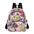 thumbnail image 1 of FORMRS Mini Backpack Purse for Women Quilted Travel Daypack Casual Shoulder Bag, Pink Blueberries, 1 of 7