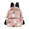 thumbnail image 1 of FORMRS Mini Backpack Purse for Women Quilted Travel Daypack Casual Shoulder Bag, Pink Cartoon Halloween, 1 of 7